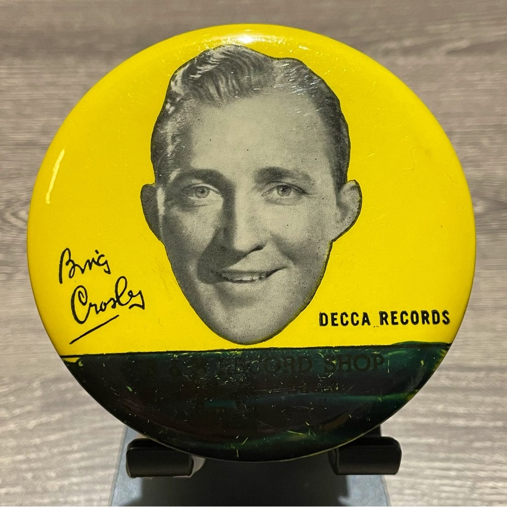 VINTAGE BING CROSBY Decca Records Promo Vinyl Album Record Cleaner Made In USA